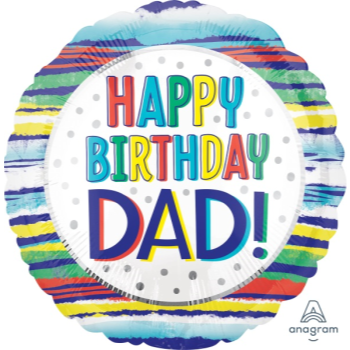 Picture of 18" FOIL -  DAD HAPPY BIRTHDAY