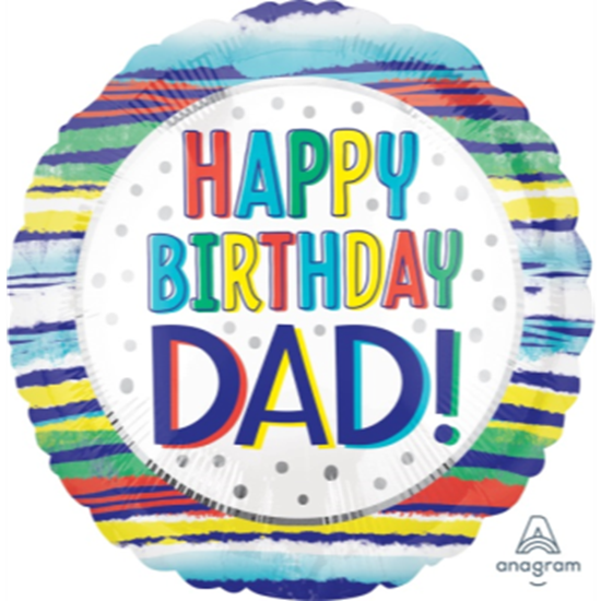Picture of 18" FOIL -  DAD HAPPY BIRTHDAY