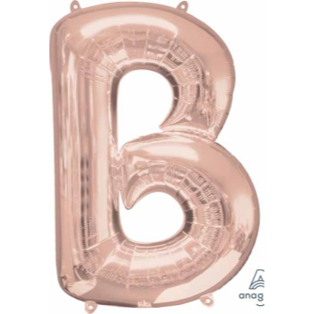 Image de 34" LETTER B SUPER SHAPE - ROSE GOLD