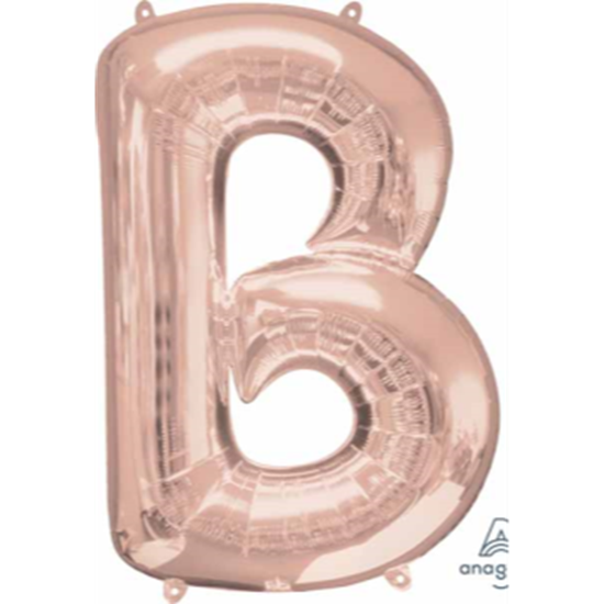 Image sur 34" LETTER B SUPER SHAPE - ROSE GOLD