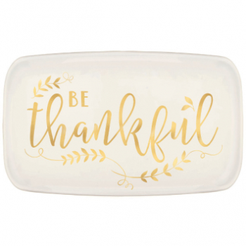 Image de BE THANKFUL PLASTIC RECTANGULAR PLATTER