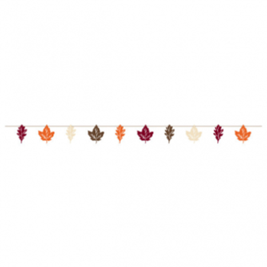 Image sur FALL LEAVES PAPER BANNER