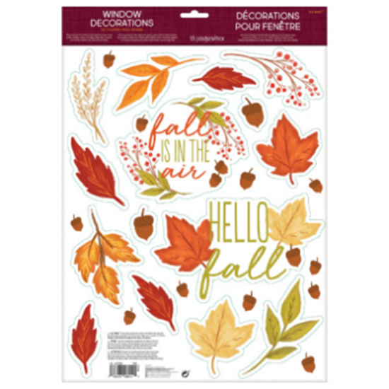 Picture of FALL LEAFS VINYL WINDOW DECORATIONS