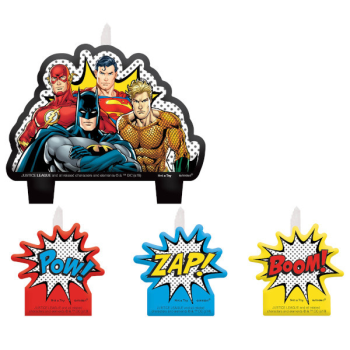 Picture of JUSTICE LEAGUE - HEROES UNITE - BIRTHDAY CANDLE SET