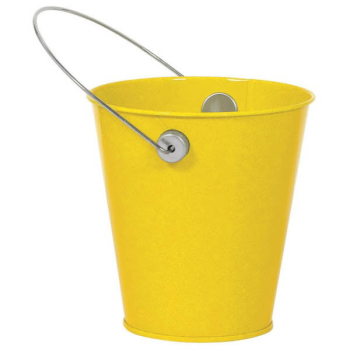 Picture of METAL BUCKET WITH HANDLE - YELLOW