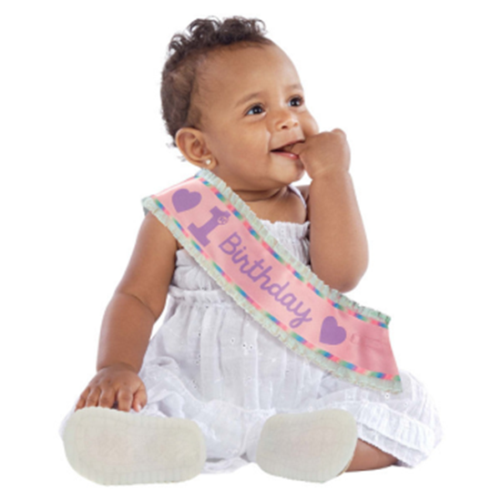 Picture of WEARABLES - 1st BIRTHDAY SASH PINK