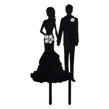 Picture of Silhouette Couple Cake Topper 