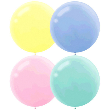 Image de 24" PASTEL ASSORTED LATEX BALLOONS