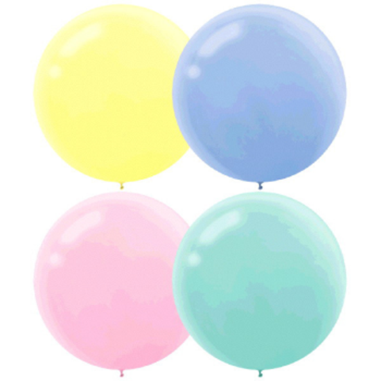 Picture of 24" PASTEL ASSORTED LATEX BALLOONS