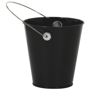 Picture of METAL BUCKET WITH HANDLE - BLACK