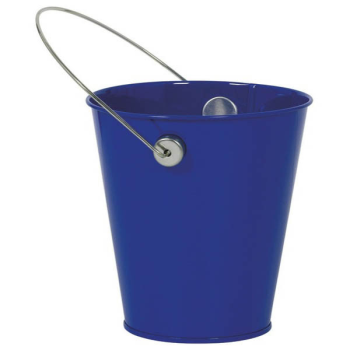 Picture of METAL BUCKET WITH HANDLE - ROYAL BLUE