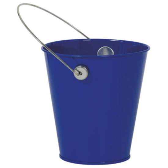 Picture of METAL BUCKET WITH HANDLE - ROYAL BLUE