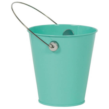 Picture of METAL BUCKET WITH HANDLE - ROBIN'S EGG BLUE