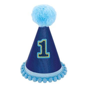 Picture of WEARABLES - 1st BIRTHDAY CONE HAT BLUE