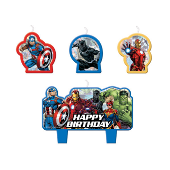 Image de MARVEL AVENGERS - POWERS UNITE - BIRTHDAY CANDLE SET