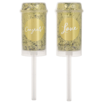 Image de Push Up Confetti Popper - Gold