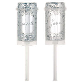 Image de Push Up Confetti Popper - Silver