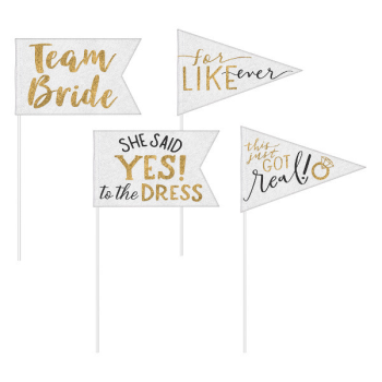 Picture of Wedding Small Pennants on a stick