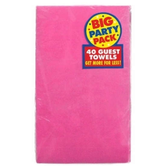 Picture of BRIGHT PINK GUEST TOWELS