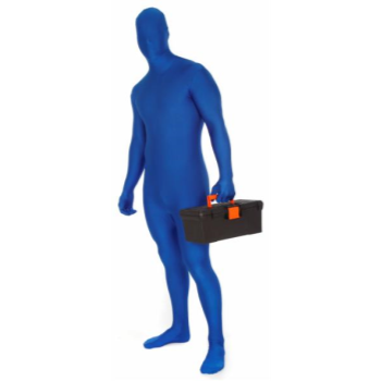 Image de BLUE MORPHSUIT ADULT - XLARGE 