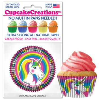 Picture of BAKING CUPS - STANDARD - UNICORN 32/PKG