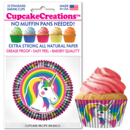 Image sur BAKING CUPS - STANDARD - UNICORN 32/PKG