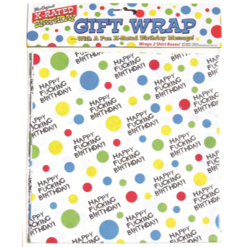 Image de XRATED BIRTHDAY GIFT WRAP