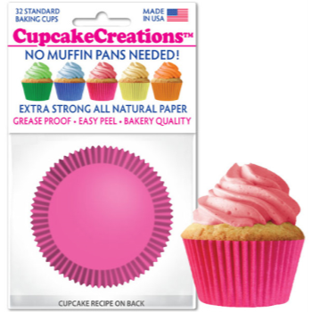 Image de BAKING CUPS - STANDARD - PINK 32/PKG