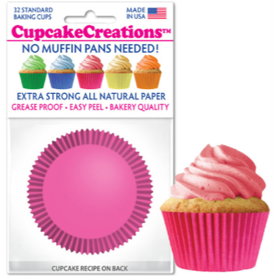 Picture of BAKING CUPS - STANDARD - PINK 32/PKG