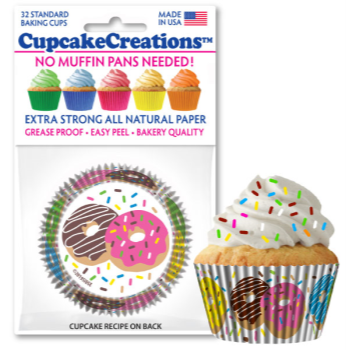 Image de BAKING CUPS - STANDARD - DONUTS 32/PKG