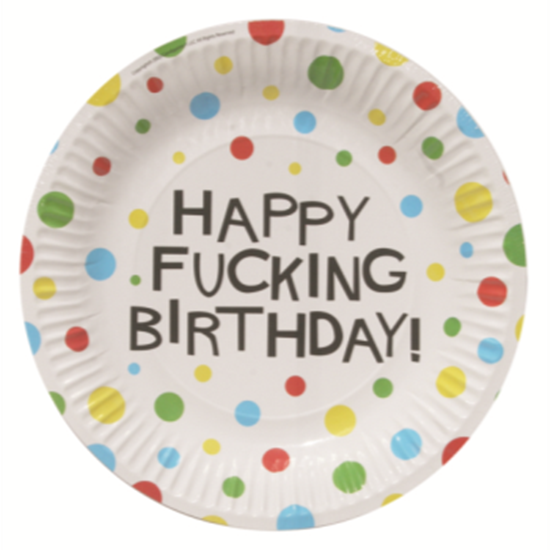 PartyMart XRATED BIRTHDAY 7 PLATES PartyMart XRATED BIRTHDAY 7 PLATES
