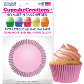 Picture of BAKING CUPS - STANDARD - LT PINK 32/PKG