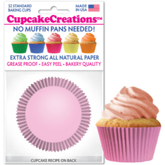 Picture of BAKING CUPS - STANDARD - LT PINK 32/PKG