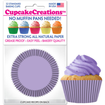 Image de BAKING CUPS - STANDARD - LAVENDER 32/PKG