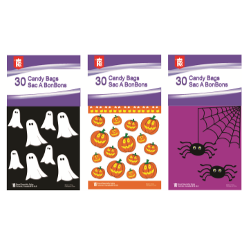 Image de TRICK OR TREAT PLASTIC CANDY BAGS  30/PKG