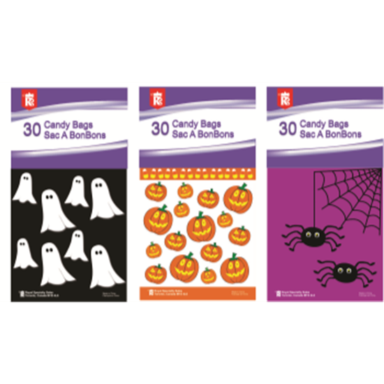 Image sur TRICK OR TREAT PLASTIC CANDY BAGS  30/PKG