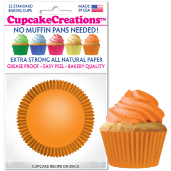 Picture of BAKING CUPS - STANDARD - ORANGE 32/PKG