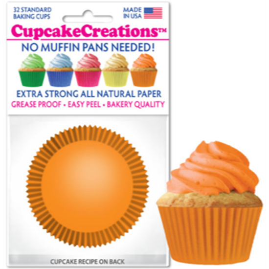 Picture of BAKING CUPS - STANDARD - ORANGE 32/PKG