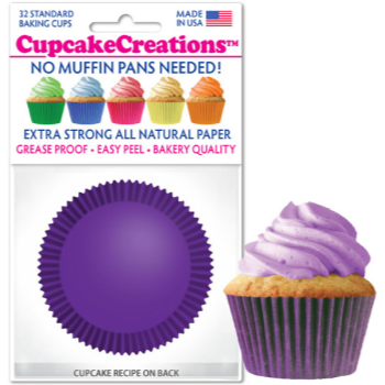 Image de BAKING CUPS - STANDARD - PURPLE 32/PKG