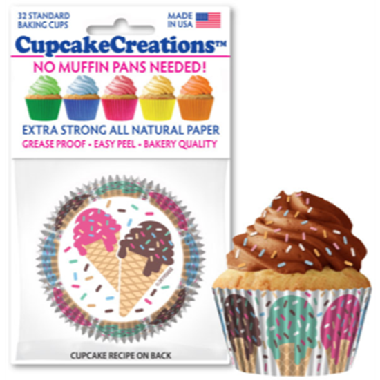 Picture of BAKING CUPS - STANDARD - ICE CREAM CONES  32/PKG