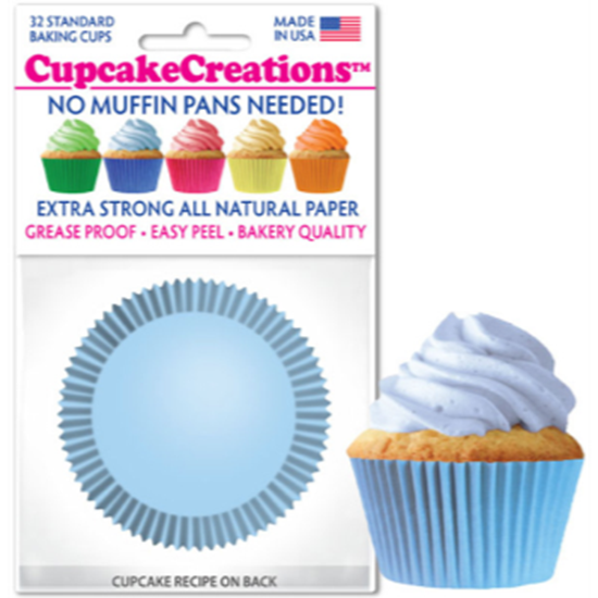 Image sur BAKING CUPS - STANDARD - LT BLUE 32/PKG