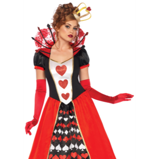 PartyMart. DELUXE QUEEN OF HEARTS COSTUME LARGE