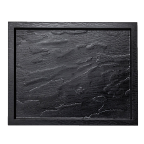 Image sur SERVING WARE - 16.75" X 12.4" RUGGED SLATE TRAY - BLACK