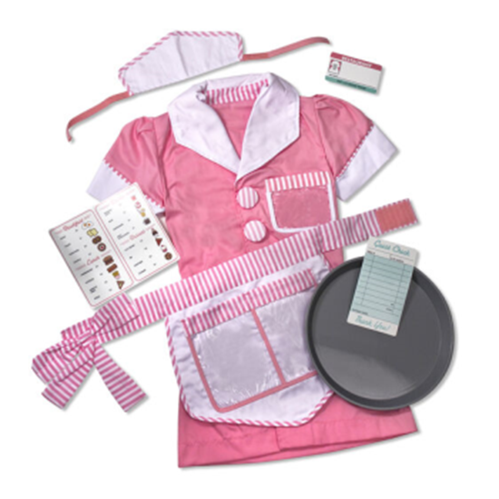 Picture of ROLE PLAY COSTUME KIDS SETS - WAITRESS