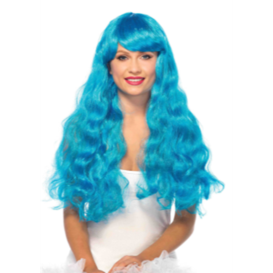 Image sur WIG - STARBRIGHT LONG WAVY - NEON BLUE