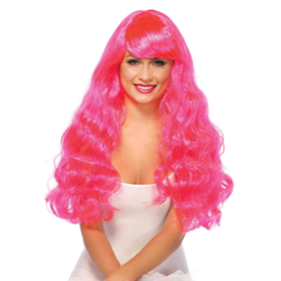 Picture of WIG - STARBRIGHT LONG WAVY - NEON PINK