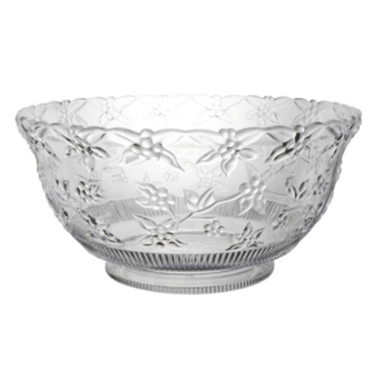 Picture of SERVING WARE - CLEAR - EMBOSSED PUNCH BOWL 12qt