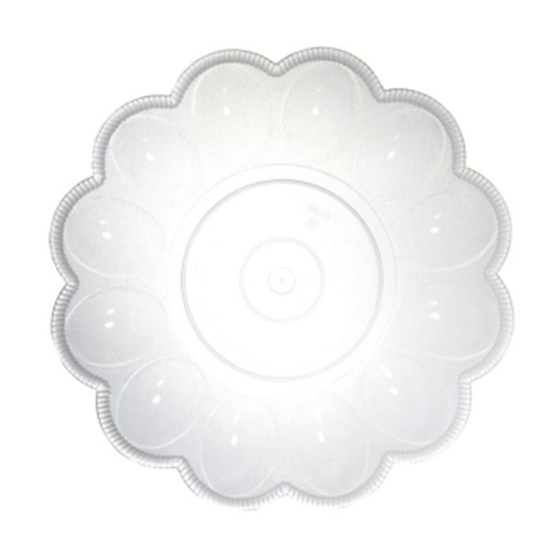 Picture of SERVING WARE - CLEAR PLASTIC - 9.5" EGG DISH