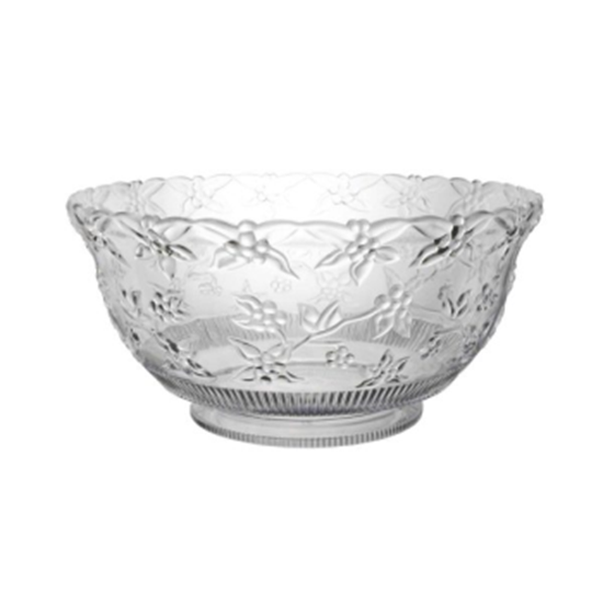 Picture of SERVING WARE - CLEAR EMBOSSED PUNCH BOWL - 8qt