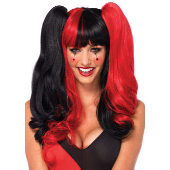 Image de HARLEY / JESTER WIG WITH CLIP ON PONYTAILS